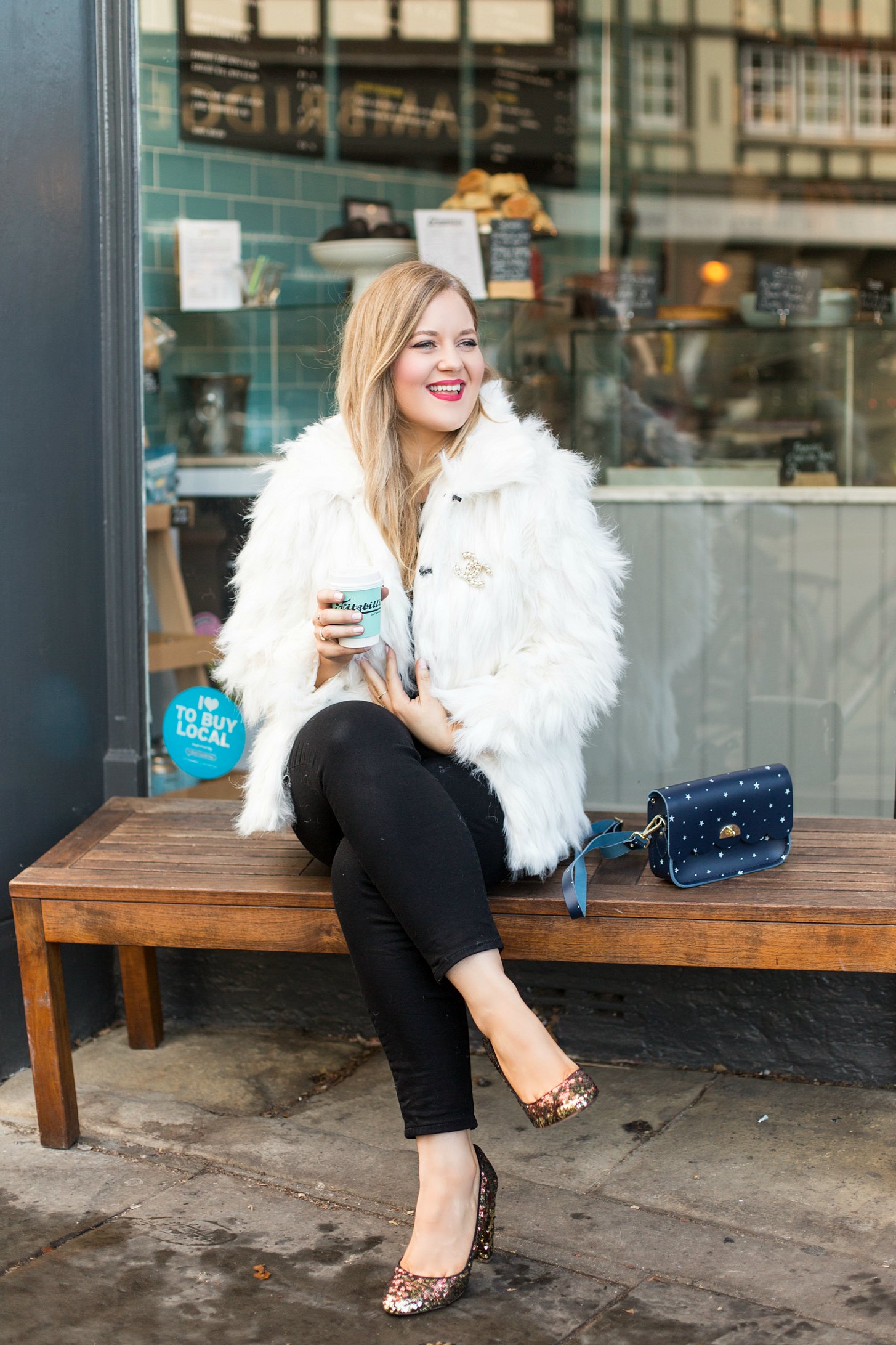 A Girl, A Style _ The White Fur Jacket